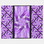 パステルのワイルドフラワーズ6 フリースブランケット (正面(横))