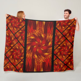 パステルのワイルドフラワーズ7 フリースブランケット