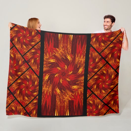 パステルのワイルドフラワーズ7 フリースブランケット (インサイチュ)