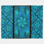 パステルのワイルドフラワーズ8 フリースブランケット (正面(横))