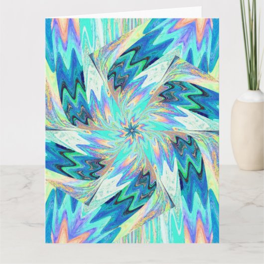 パステルのワイルドフラワー4 カード (正面)