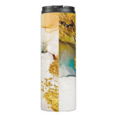 パステルの優しさ：黄金の渦巻きアート。 タンブラー (裏面)