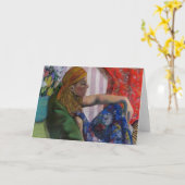 パステルの勉強 カード (黄色い花)