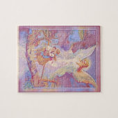 パステルの守り神、子供および橋 ジグソーパズル (横)