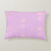 パステルの審美的なピンクドットのパターン アクセントクッション (裏面)