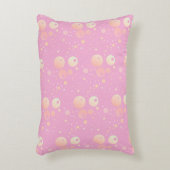 パステルの審美的なピンクドットのパターン アクセントクッション (正面(垂直))
