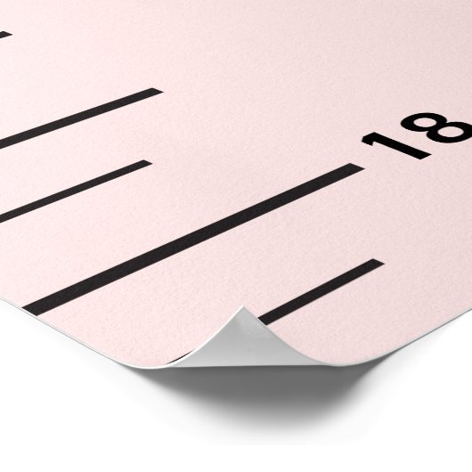 パステルの成長チャート子の名前を追加クリップアートを追加 ポスター (角)