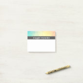 パステルの抽象芸術 ポストイット (デスク上)