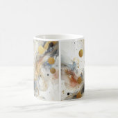 パステルの朝の至福：カラスプラッシュコーヒーマグ コーヒーマグカップ (中央)
