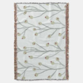 パステルの果実が茎に付いている スローブランケット (正面縦)