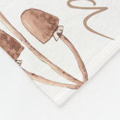 パステルの森の動物の名パーソナライズされた前コラージュ フリースブランケット (角)