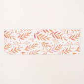 パステルの水の色の枝オレンジとピンク ヨガマット (正面(横))