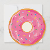 パステルの水の色の甘い1つの最初の誕生日 招待状 (裏面)