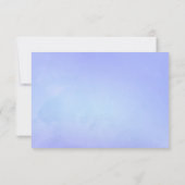 パステルの水彩画のユニコーンをありがとう サンキューカード (裏面)