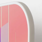 パステルの波線とシェイプ ピックルボールラケット (左詳細)