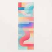 パステルの波線とシェイプ ヨガマット (裏面)