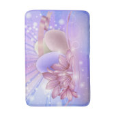 パステルの背景に花や卵をカラフル バスマット (正面縦)
