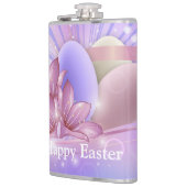 パステルの背景に花や卵をカラフル フラスク (左)