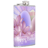 パステルの背景に花や卵をカラフル フラスク (右)