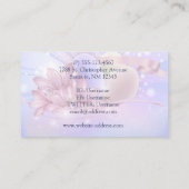 パステルの背景に花や卵をカラフル 名刺 (裏面)