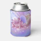 パステルの背景に花や卵をカラフル 缶クーラー (缶裏面)