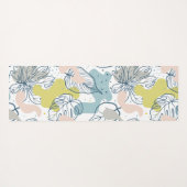 パステルの色パーム葉の形状オーガニックと形状 ヨガマット (裏面(横))