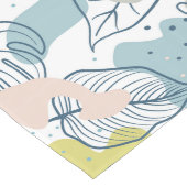 パステルの色パーム葉の形状オーガニックと形状 ロングテーブルランナー (コーナー)