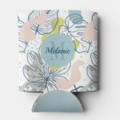 パステルの色パーム葉の形状オーガニックと形状 缶クーラー (裏面)