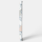 パステルの色パーム葉の形状オーガニックと形状 SAMSUNG GALAXYケース (左側面)