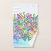 パステルの花の束 バスタオルセット (ハンドタオル)