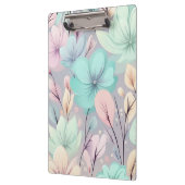 パステルの花離れと紫色の背景 クリップボード (左)