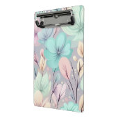 パステルの花離れと紫色の背景 ミニクリップボード (アングル2)