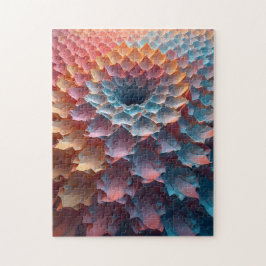 パステルの葉のようなパターン ジグソーパズル