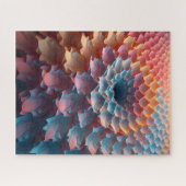 パステルの葉のような錯覚 ジグソーパズル (横)