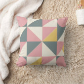 パステルはっきりしたトーンの幾何形状装飾用クッション クッション (ブランケット)