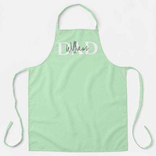 パステルはっきりしたパパ | 父モダンの日贈り物 エプロン (正面)