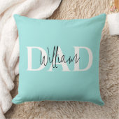 パステルはっきりしたパパ | 父モダンの日贈り物 クッション (ブランケット)