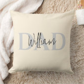 パステルはっきりしたパパ | 父モダンの日贈り物 クッション (ブランケット)