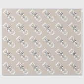 パステルはっきりしたパパ | 父モダンの日贈り物 ラッピングペーパー (フラット)