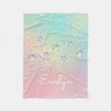 パステルはホログラフィックスターとリボンかわいい旋回