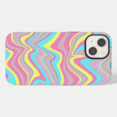 パステルゆがみ波 iPhoneケース (裏面横)