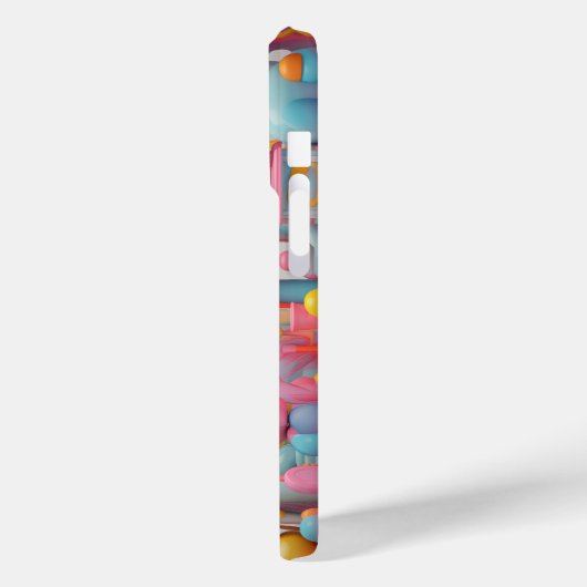 パステルよくはしゃぐのソフト型枠 Case-Mate iPhoneケース (裏面 / 左)