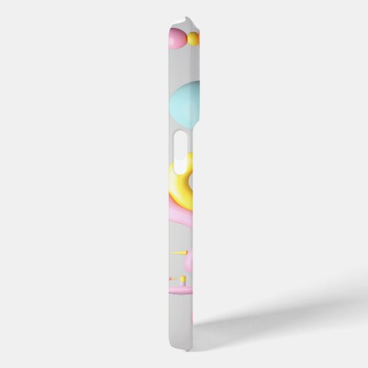 パステルよくはしゃぐのソフト型枠 Case-Mate iPhoneケース (裏面 / 右)