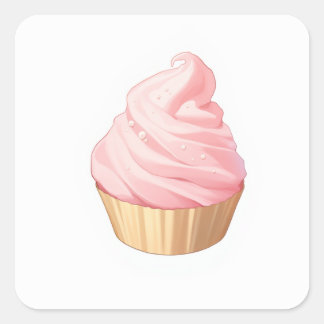 パステルよくはしゃぐイラストレーション スクエアシール