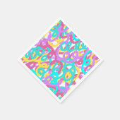 パステルらせん状抽象芸術プリント スタンダードカクテルナプキン (角)