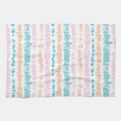 パステルろうけつ染めパターン キッチンタオル (横)