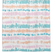 パステルろうけつ染めパターン シャワーカーテン (正面)