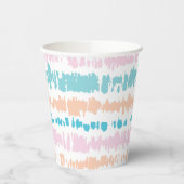 パステルろうけつ染めパターン 紙コップ (左)