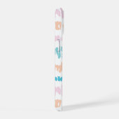 パステルろうけつ染めパターン iPhone 15ケース (右側面)