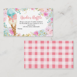 パステルアイスクリームアンダイスラッフルエンクロージャカード エンクロージャーカード